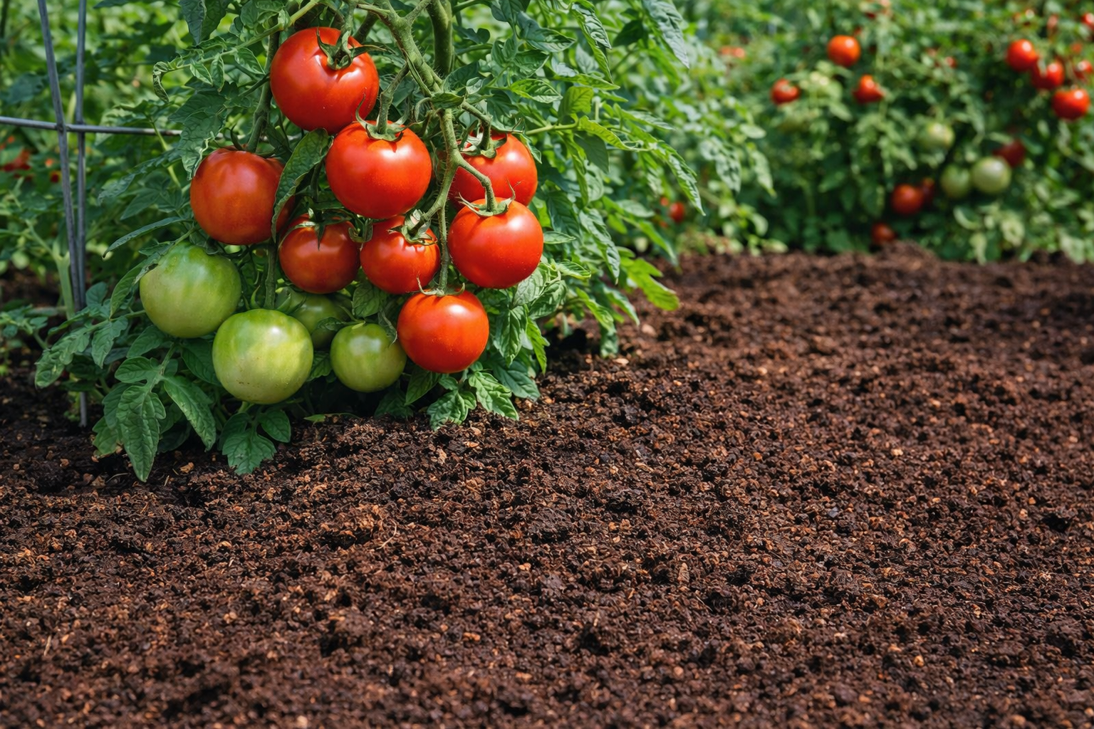 Rich Mushroom Compost Pile